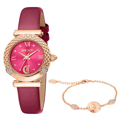 Just Cavalli SET Curiosa Leder Violett