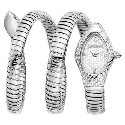 Just Cavalli Signature Snake Aurela Silber