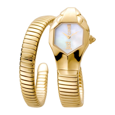 Just Cavalli Signature Snake Glam DNA Gelbgold MOP