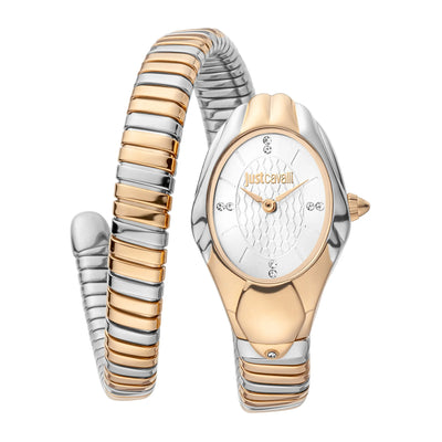 Just Cavalli Signature Snake Prestigio Zwei Töne RG Silber