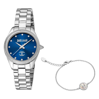 Just Cavalli SET Pacentro Silber Blau