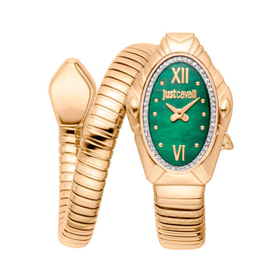 Just Cavalli Signature Snake Lirica Gelb Gold Grün