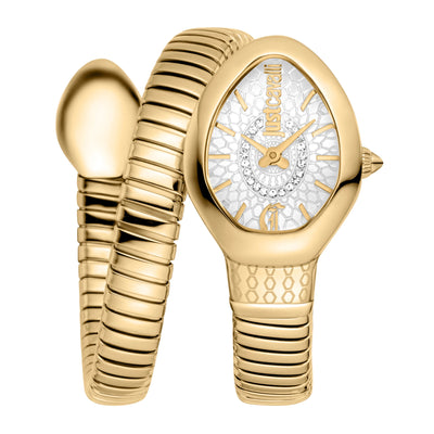 Just Cavalli Signature Snake Eclisse Gelbgold Silber