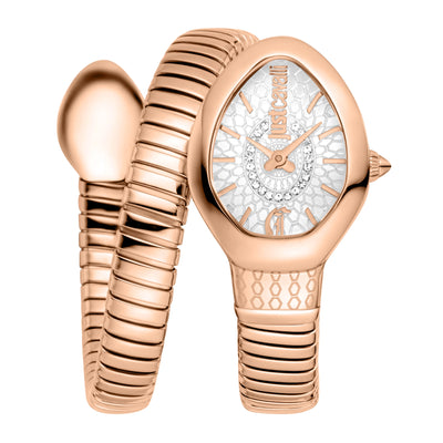 Just Cavalli Signature Snake Eclisse Roségold Silber