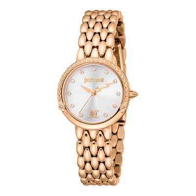 Just Cavalli Animalier Rosa Schlange Roségold Silber